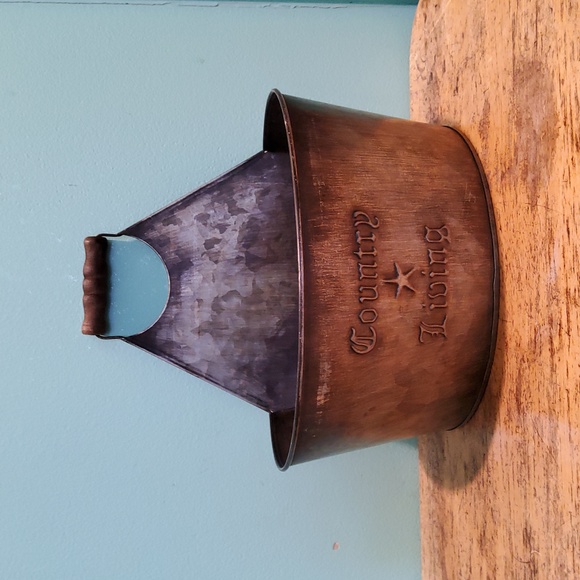 Made in China Other - Hammered Tin "Country Living" Basket